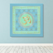 OM Mandala - Wrapped Canvas (Insitu (Houten vloer))