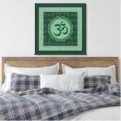 OM Mandala - Wrapped Canvas (Insitu (Slaapkamer))