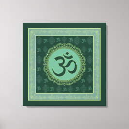 OM Mandala - Wrapped Canvas Afdruk