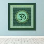 OM Mandala - Wrapped Canvas Afdruk (Insitu (Houten vloer))