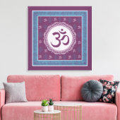 OM Mandala - Wrapped Canvas Afdruk (Insitu (Woonkamer))