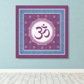 OM Mandala - Wrapped Canvas Afdruk (Insitu (Houten vloer))