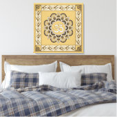 OM Mandala - Wrapped Canvas Afdruk (Insitu (Slaapkamer))