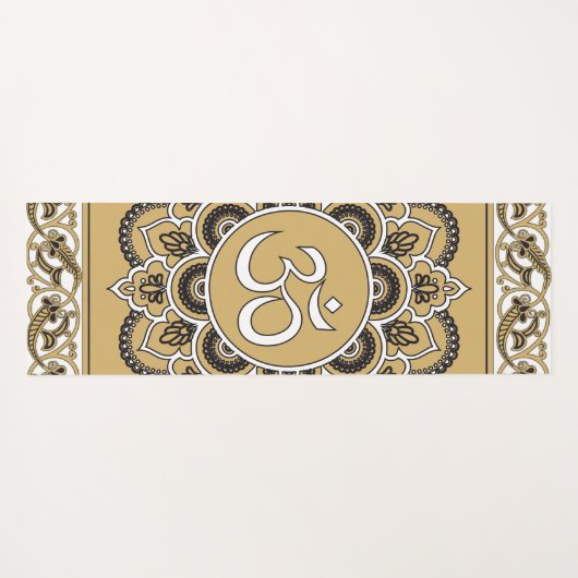 OM Mandala - Yoga Mat (Achterkant (horizontaal))
