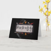 Om Mani Padme Gezoem Grubge Kaart (Gele Bloem)