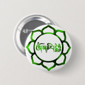 om mani padme hum-2 ronde button 5,7 cm (Voorkant /achterkant)