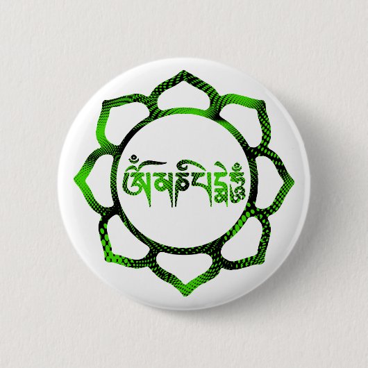 om mani padme hum-2 ronde button 5,7 cm (Voorkant)