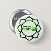 om mani padme hum-2 ronde button 5,7 cm (Voorkant /achterkant)