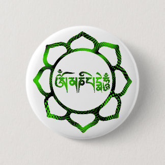 om mani padme hum-2 ronde button 5,7 cm