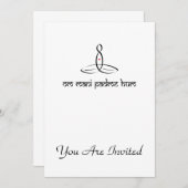 Om Mani Padme Hum - Black Sanskrit stijl Kaart (Voorkant / Achterkant)