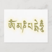 Om Mani Padme Hum Briefkaart (Voorkant)