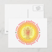 Om mani padme hum briefkaart (Voorkant / Achterkant)
