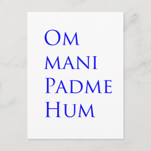 Om Mani Padme Hum Briefkaart