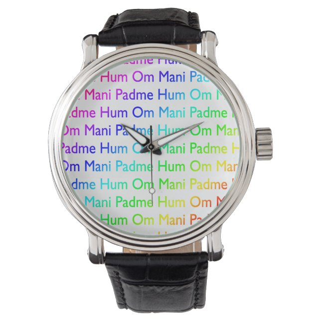 Om Mani Padme Hum Horloge (Voorkant)
