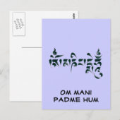 Om Mani Padme Hum III Briefkaart (Voorkant / Achterkant)