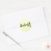Om Mani Padme Hum III Ronde Sticker (Envelop)