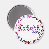 Om mani padme hum magneet (Voorkant / Achterkant)