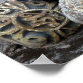 Om Mani Padme Hum Mani Stones Tibetan Monastery Poster (Hoek)