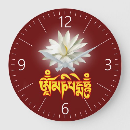 Om mani padme hum mantra grote klok (Voorkant)
