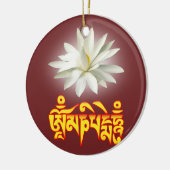 Om mani padme hum mantra keramisch ornament (Links)