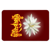 Om mani padme hum mantra magneet (Horizontaal)