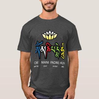 Om Mani Padme Hum Mantra meisje T-shirt