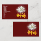 Om mani padme hum mantra visitekaartje (Voorkant / Achterkant)