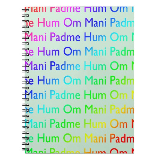 Om Mani Padme Hum Notitieboek (Voorkant)