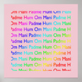 Om Mani Padme Hum Print (Voorkant)