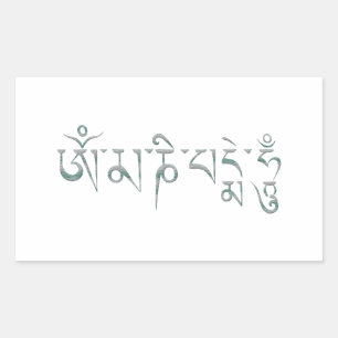 Om Mani Padme Hum Rechthoekige Sticker