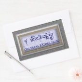 Om Mani Padme Hum Rechthoekige Sticker (Envelop)