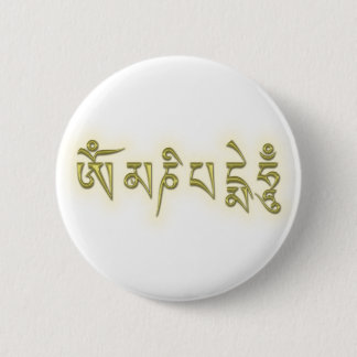 Om Mani Padme Hum Ronde Button 5,7 Cm