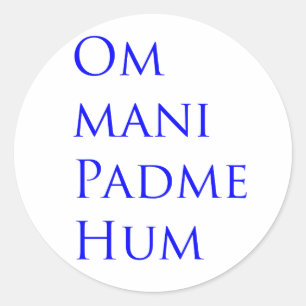 Om Mani Padme Hum Ronde Sticker