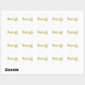 Om Mani Padme Hum Ronde Sticker (Vel)