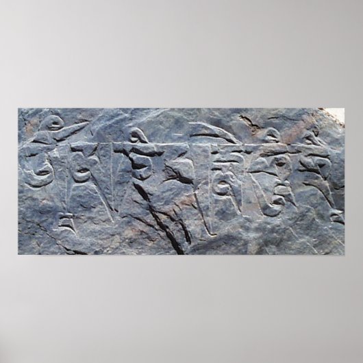 om mani padme hum shi close up poster (Voorkant)