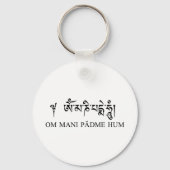 Om Mani Padme Hum Sleutelhanger (Voorkant)