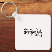 Om mani padme hum sleutelhanger (Voorkant)
