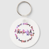 Om mani padme hum sleutelhanger (Voorkant)