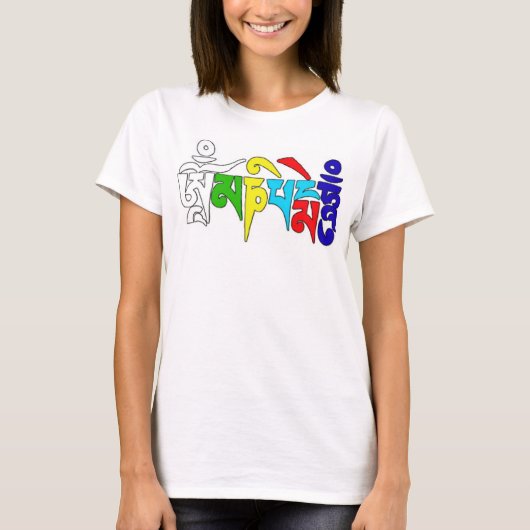 om mani padme hum t-shirt (Voorkant)