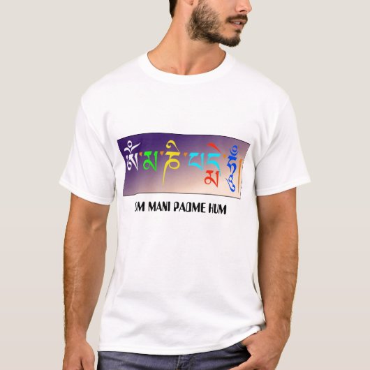 OM MANI PADME HUM T-SHIRT (Voorkant)