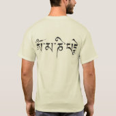 om mani padme hum t-shirt (Achterkant)