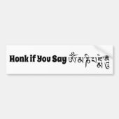 Om Mani Padme Hum Tibetan Buddhist Mantra Bumpersticker (Voorkant)