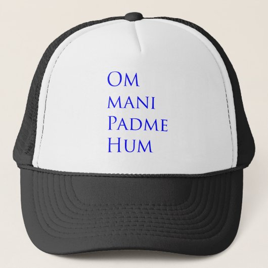 Om Mani Padme Hum Trucker Pet (Voorkant)