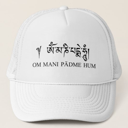 Om Mani Padme Hum Trucker Pet (Voorkant)