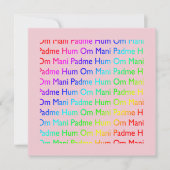 Om Mani Padme Hum Uitnodiging (Voorkant)