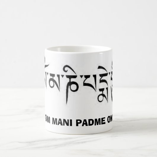 Om Mani Padme Om Magische Mok (Center)