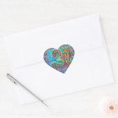 OM Mantra - 108 keer Hart Sticker (Envelop)