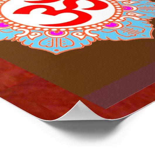 Om Mantra Art:door Navin Joshi, LAPPRICE-cadeaus Poster (Hoek)