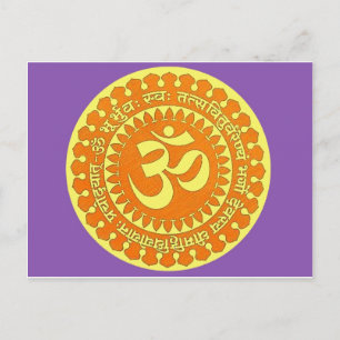 OM MANTRA BRIEFKAART