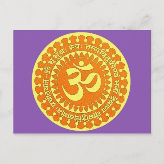 OM MANTRA BRIEFKAART (Voorkant)